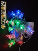 Светодиоды Колокольчики 20 ламп с контроллером и коннектором, многоцветный